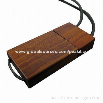 Wooden USB Flash Drives with 1 to 64GB Memory Capacity